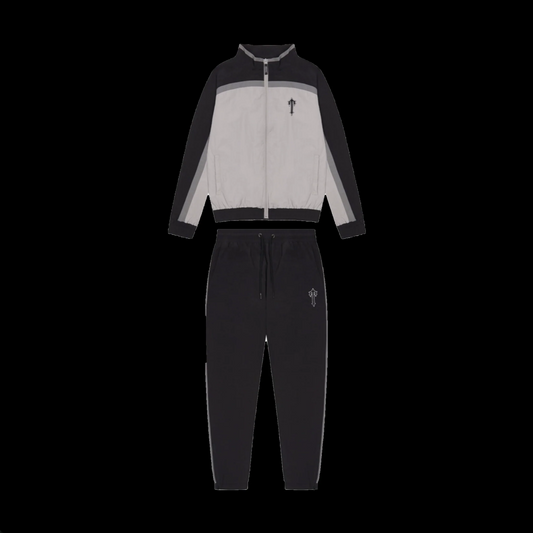 TRAPSTAR IRONGATE T SHELLSUIT - (GREY/BLACK)