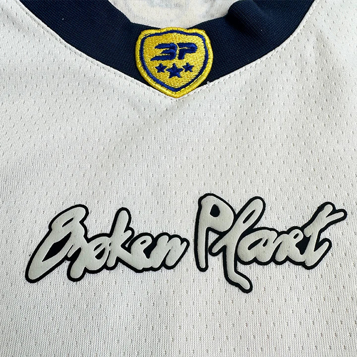 BROKEN PLANET FOOTBALL JERSEY - (WHITE/BLUE)