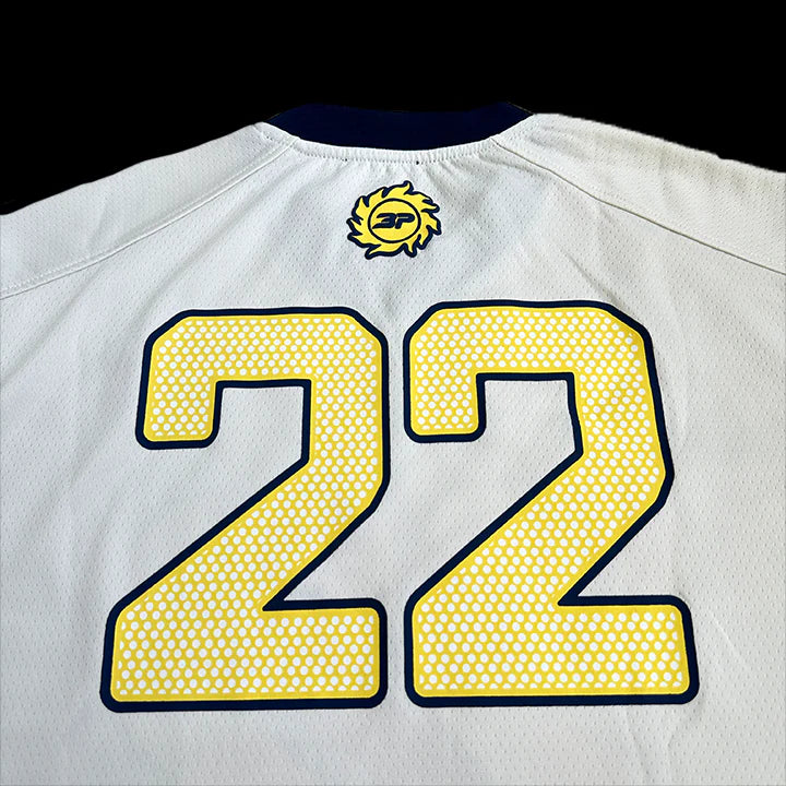 BROKEN PLANET FOOTBALL JERSEY - (WHITE/BLUE)