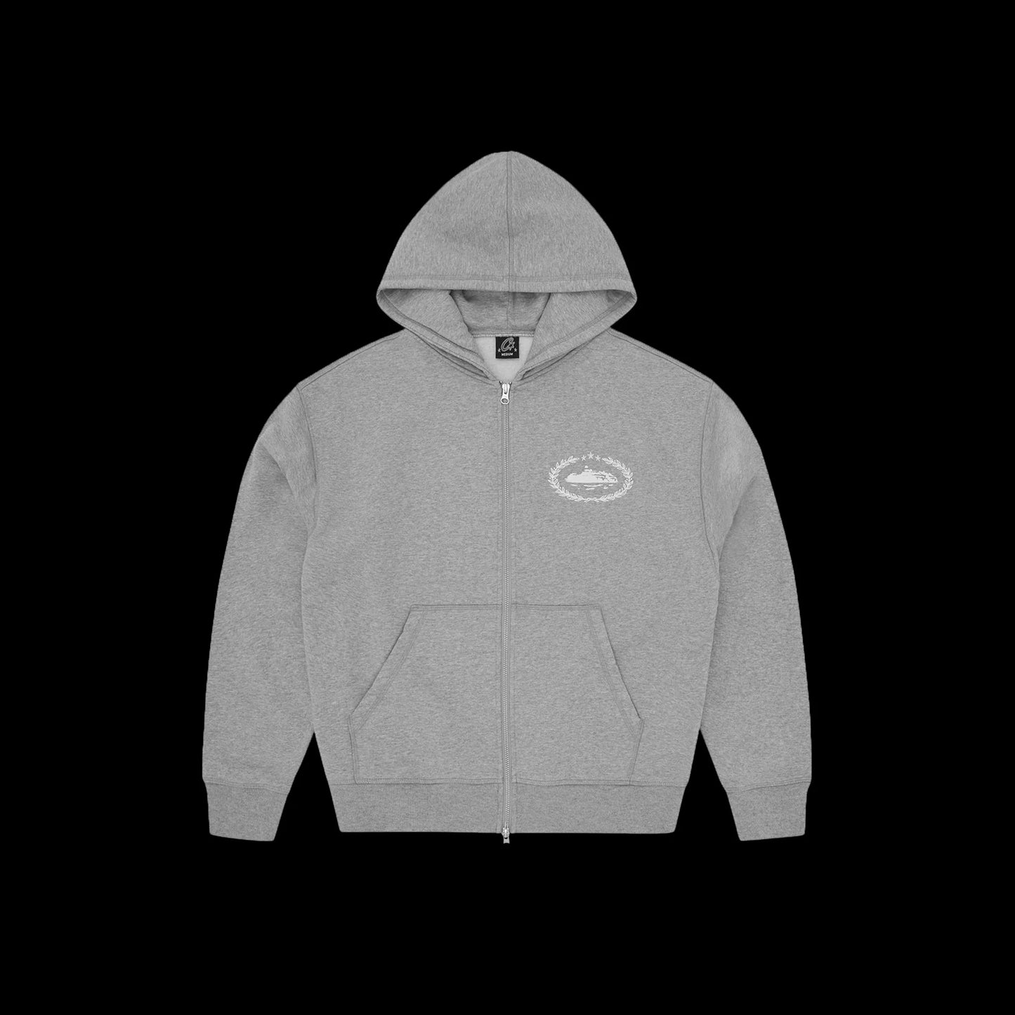 CORTEIZ SUPERIOR ROYALE ZIP HOODIE - (HEATHER GREY)