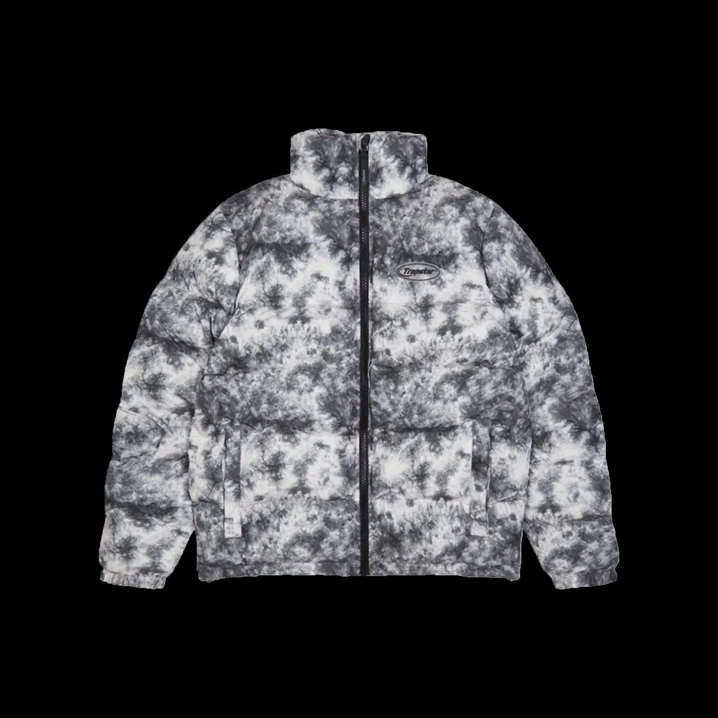 TRAPSTAR HYPERDRIVE HOODED PUFFER - (BLACK/TIE DYE)