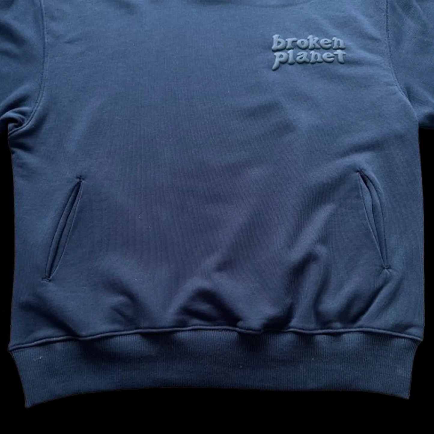 BROKEN PLANET BASICS HOODIE WASHED OUTER SPACE BLUE