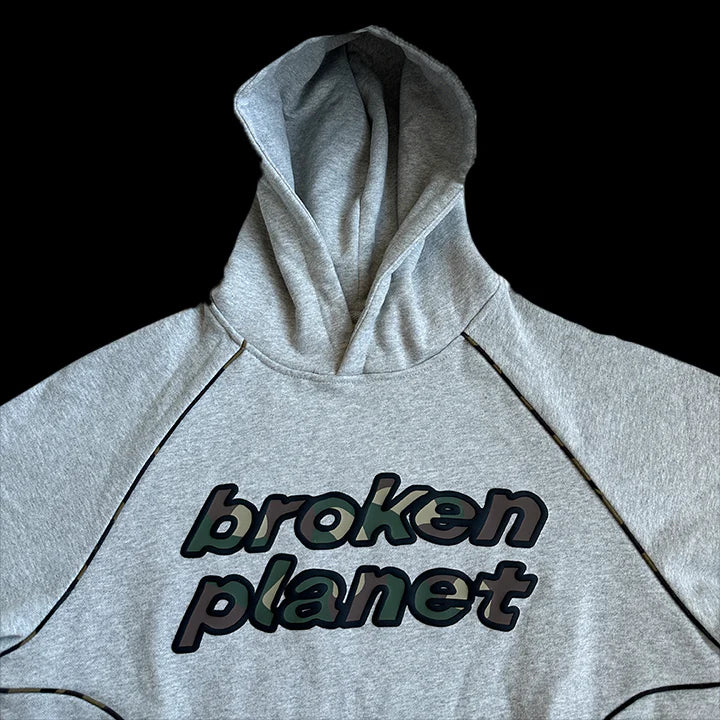 BROKEN PLANET PERFORMANCE HEATHER GREY HOODIE