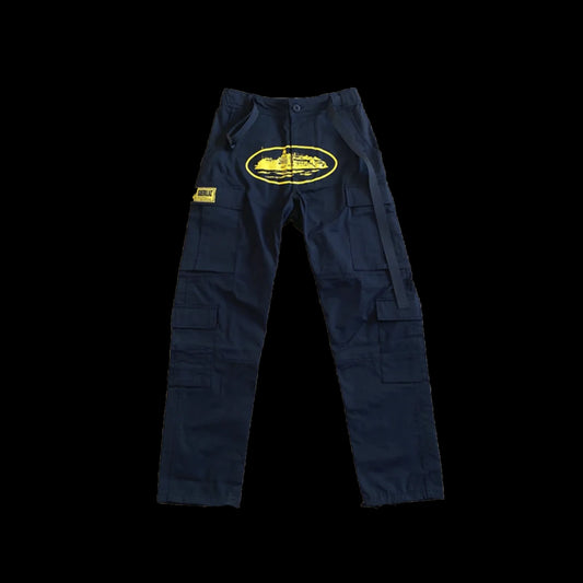 CORTEIZ GUERILLAZ CARGOS-(BLACK/YELLOW)