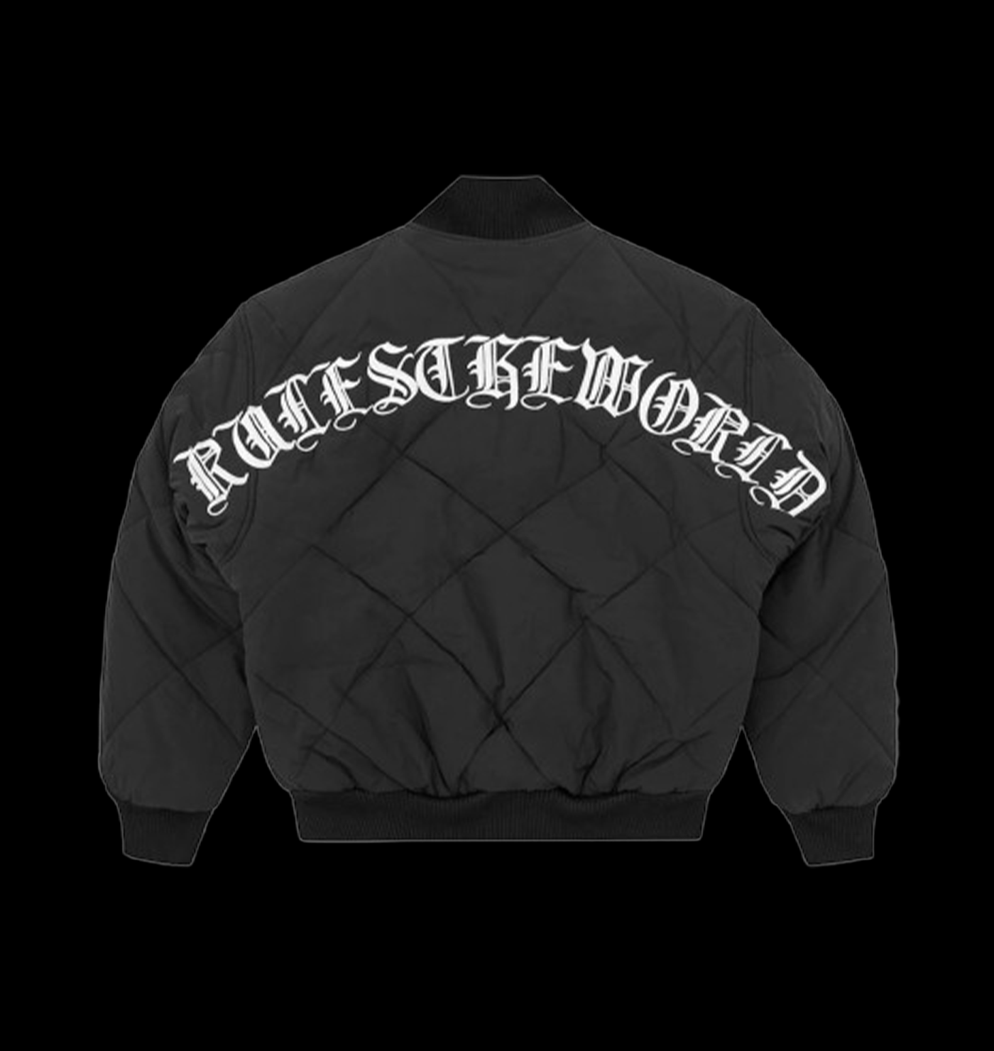 CORTEIZ OLDE ENGLISH QUILTED BOMBER JACKET (BLACK)