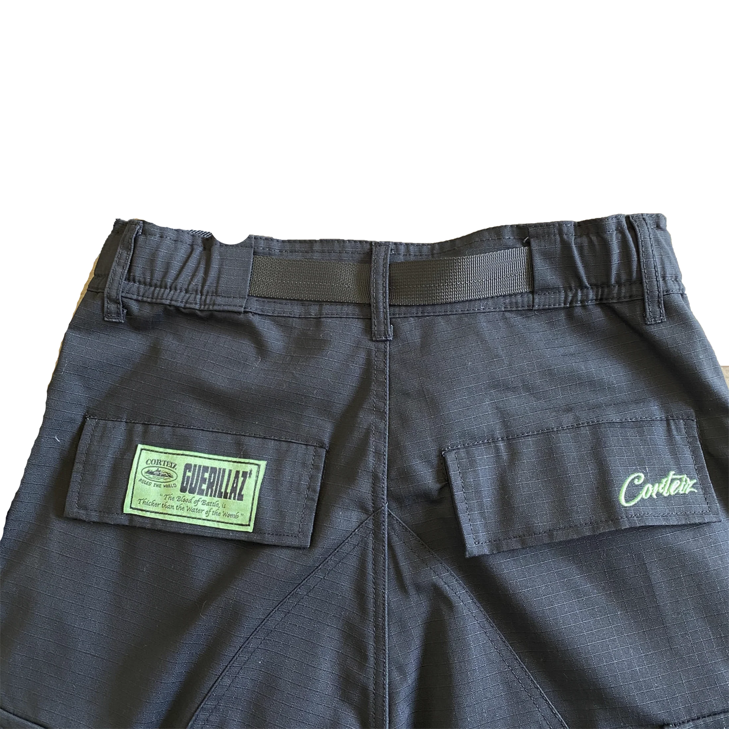 CORTEIZ GUERILLAZ CARGOS-(BLACK/GREEN)