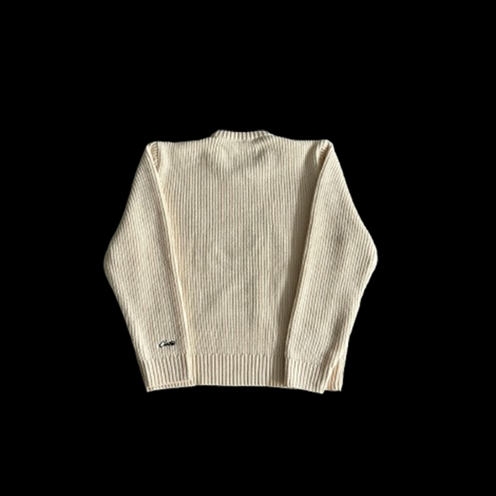 CORTEIZ CREST KNIT SWEATER (OFF WHITE)