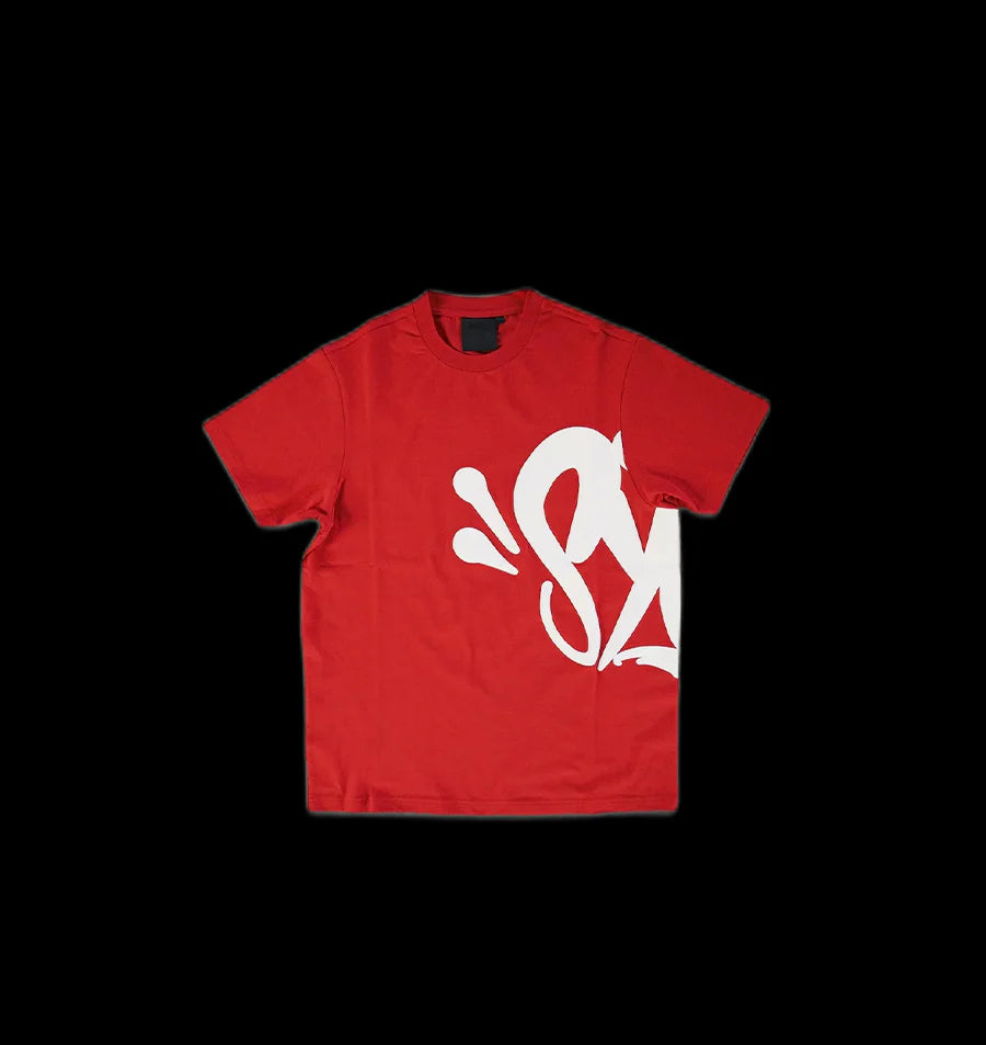 SYNA WORLD T-SHIRT & SHORTS LOGO SET - (RED)