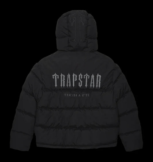 TRAPSTAR DECODED HOODED PUFFER 2.0 - (BLACK)