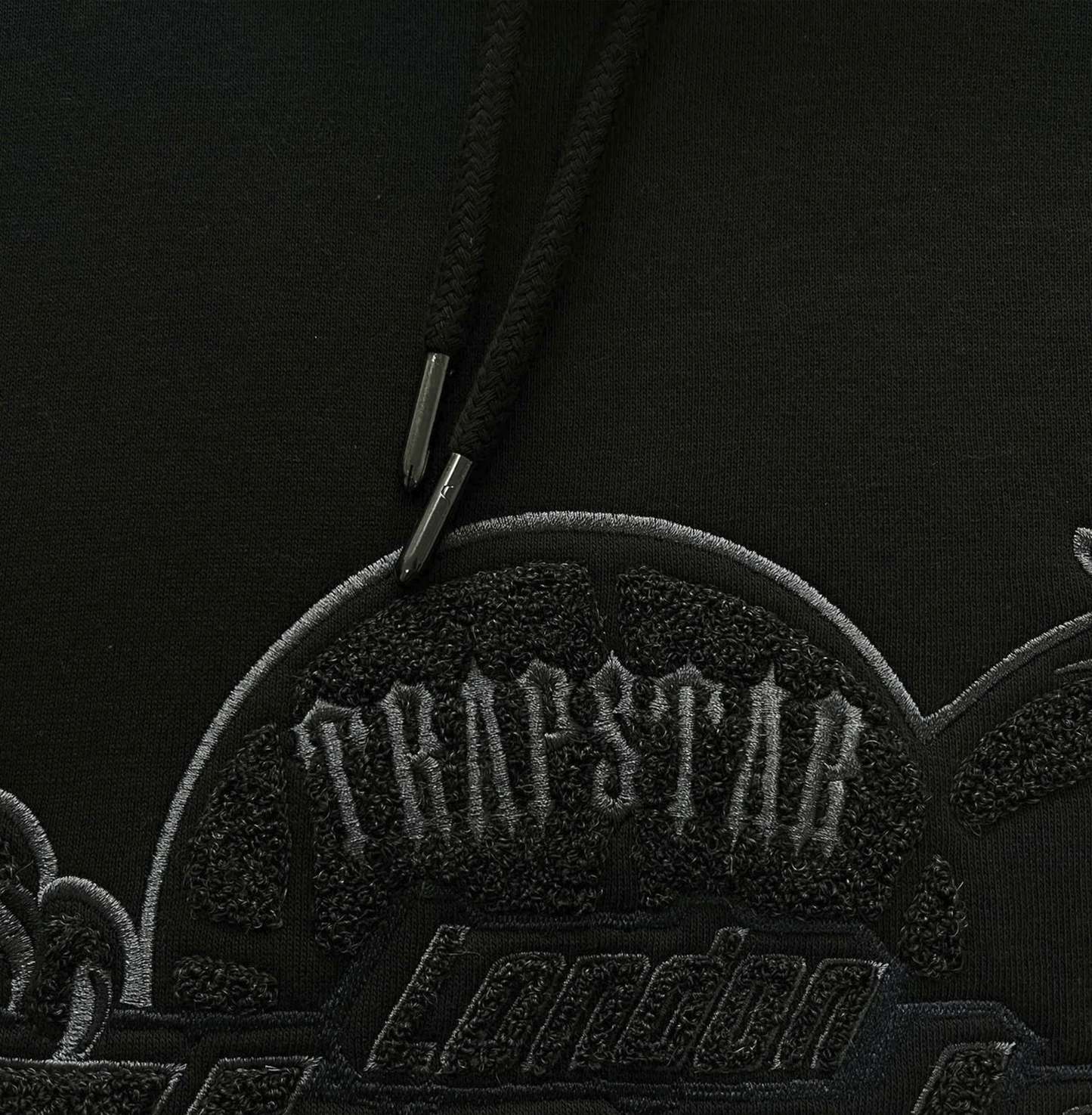 TRAPSTAR SHOOTERS HOODED TRACKSUIT - (BLACK MONOCHROME EDITION)