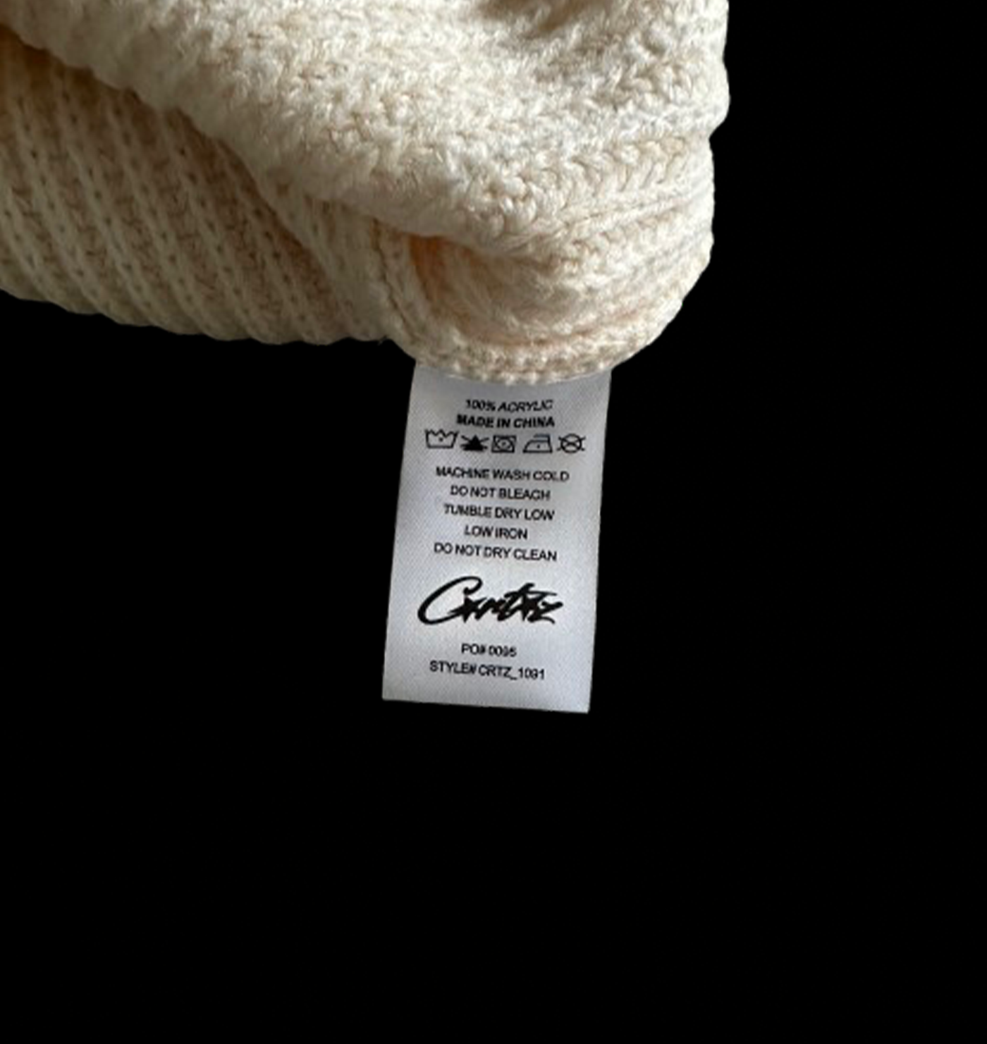 CORTEIZ VVS YARN ALLSTARZ SWEATER (CREAM)