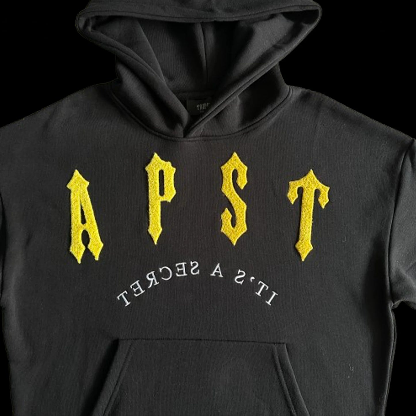 TRAPSTAR IRONGATE ARCH CHENILLE 2.0 TRACKSUIT - (BLACK/YELLOW)