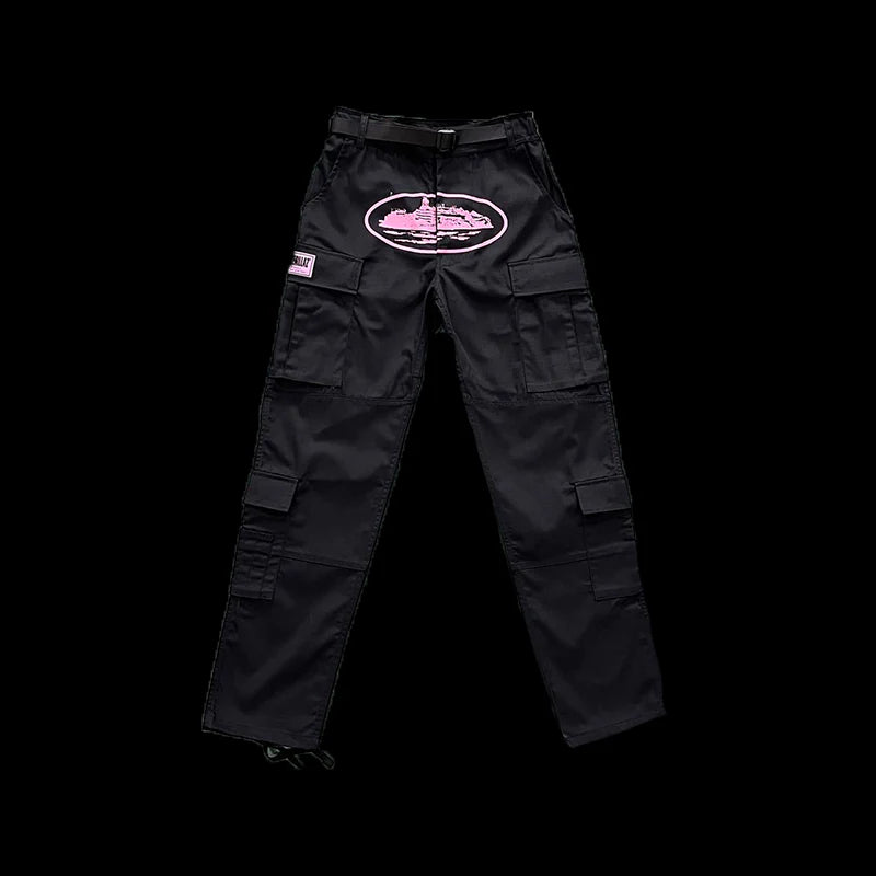 CORTEIZ GUERILLAZ CARGOS-(BLACK/PINK)