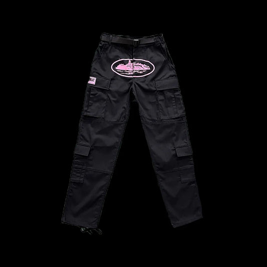 CORTEIZ GUERILLAZ CARGOS-(BLACK/PINK)