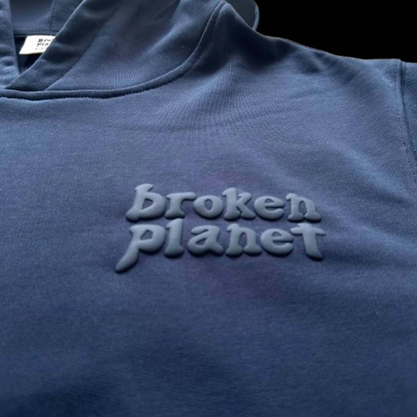 BROKEN PLANET BASICS HOODIE WASHED OUTER SPACE BLUE