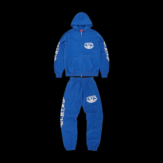 CORTEIZ GASOLINA DOUBLE ZIP TRACKSUIT - (BLUE)