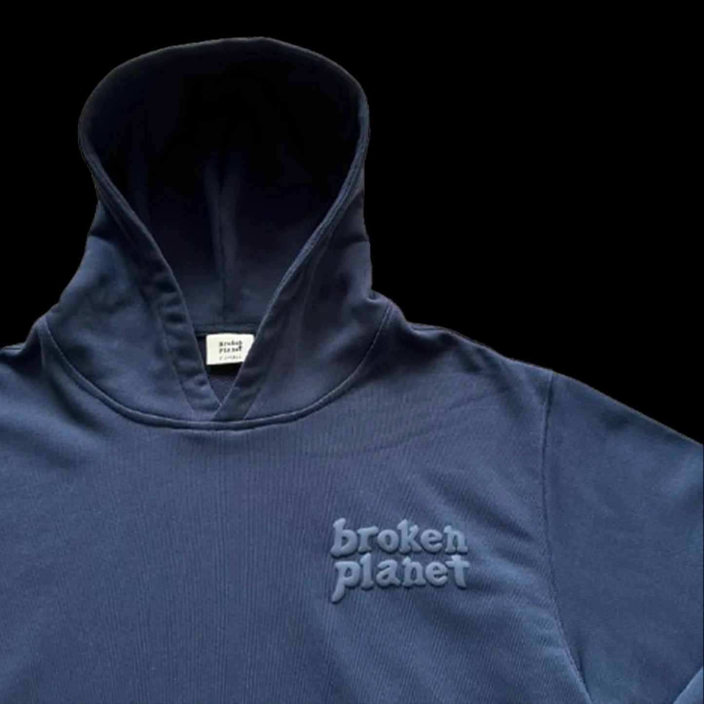 BROKEN PLANET BASICS HOODIE WASHED OUTER SPACE BLUE