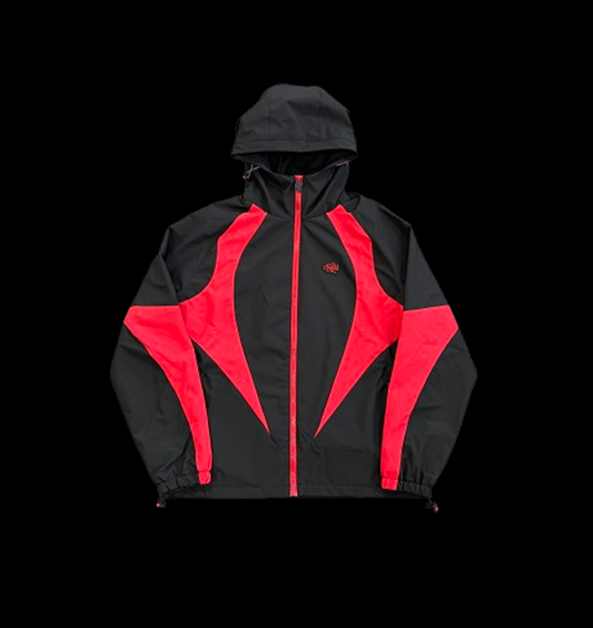 SYNA LOGO VORTEX WOVEN JACKET (BLACK/RED)