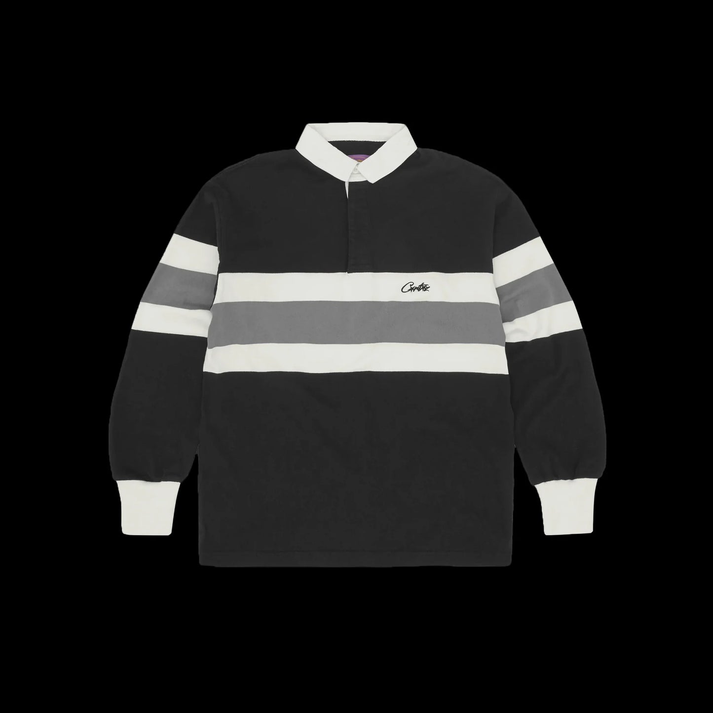 CORTEIZ RUGBY SHIRT - (BLACK)