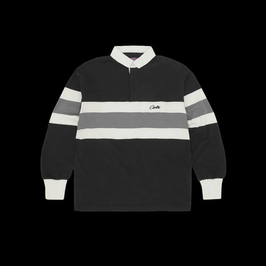 CORTEIZ RUGBY SHIRT - (BLACK)