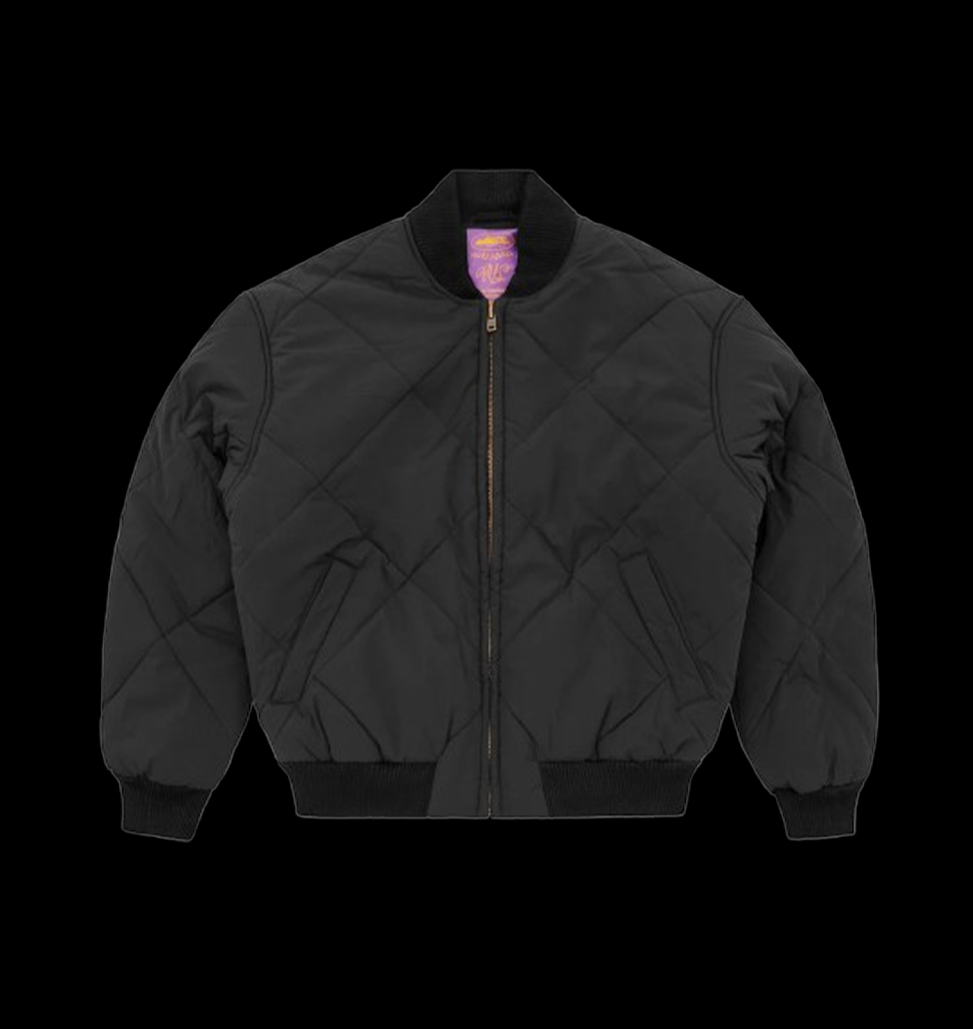 CORTEIZ OLDE ENGLISH QUILTED BOMBER JACKET (BLACK)