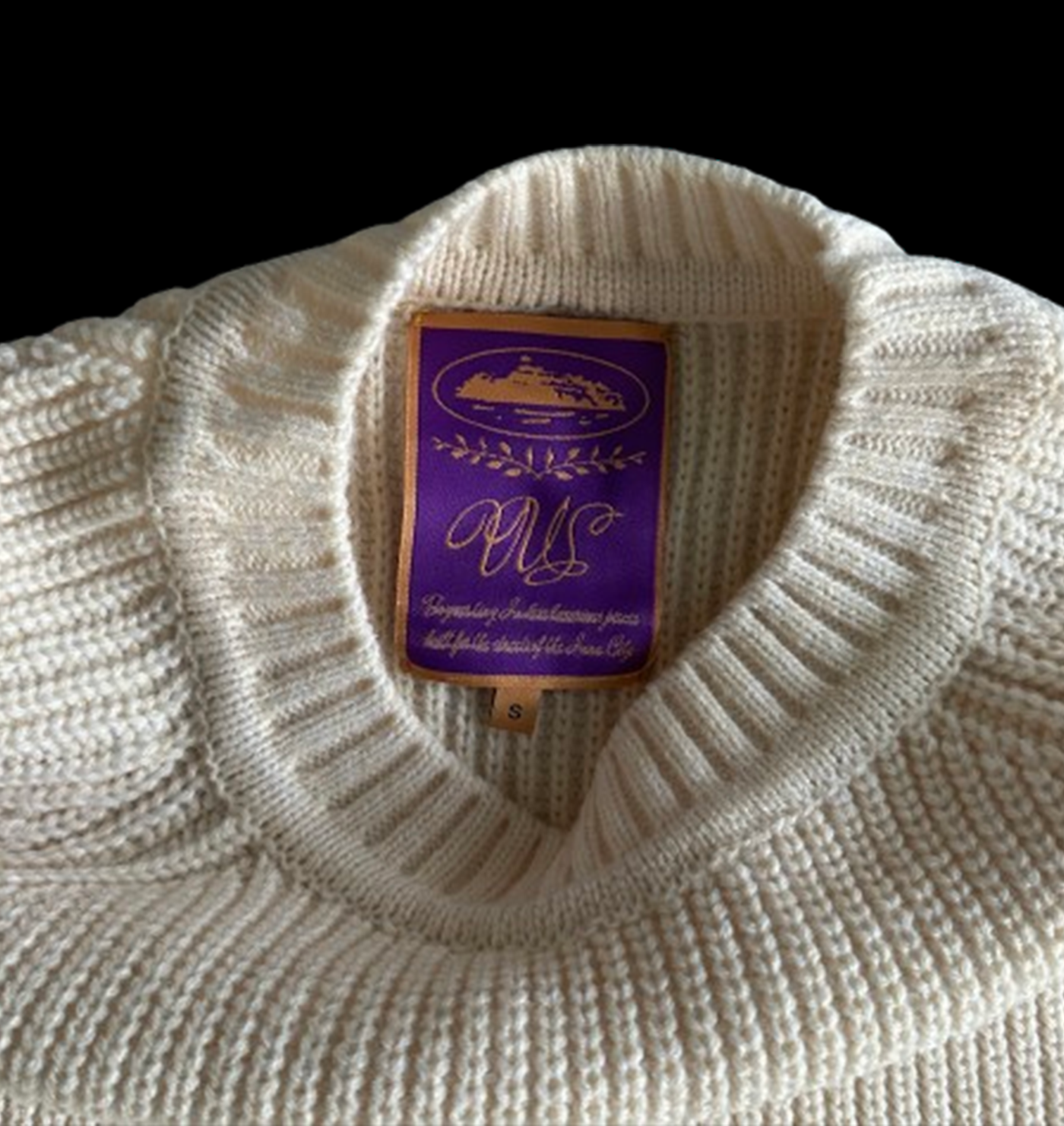 CORTEIZ VVS YARN ALLSTARZ SWEATER (CREAM)