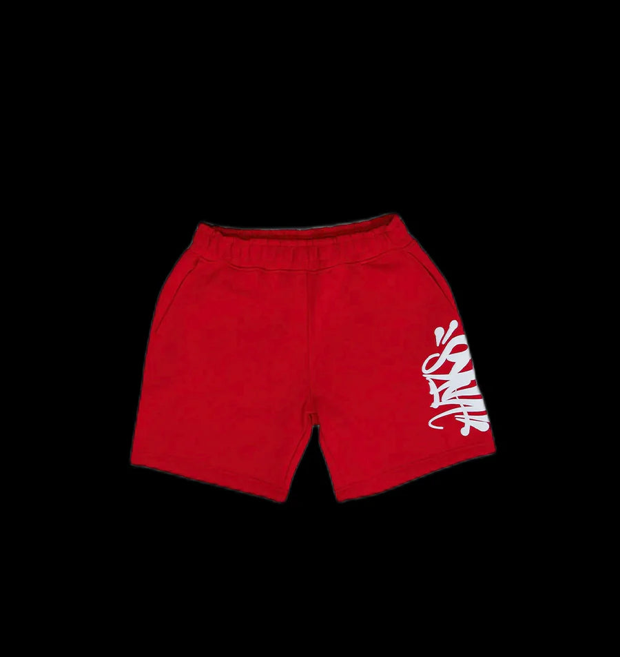 SYNA WORLD T-SHIRT & SHORTS LOGO SET - (RED)