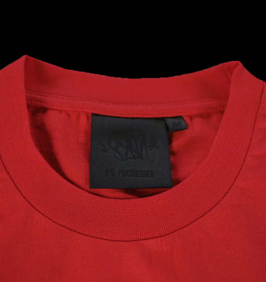 SYNA WORLD T-SHIRT & SHORTS LOGO SET - (RED)