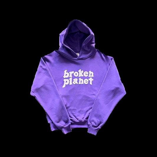 BROKEN PLANET COLLECTORS HOODIE -(PURPLE)