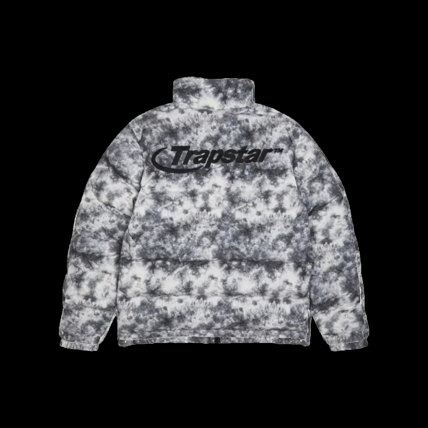 TRAPSTAR HYPERDRIVE HOODED PUFFER - (BLACK/TIE DYE)