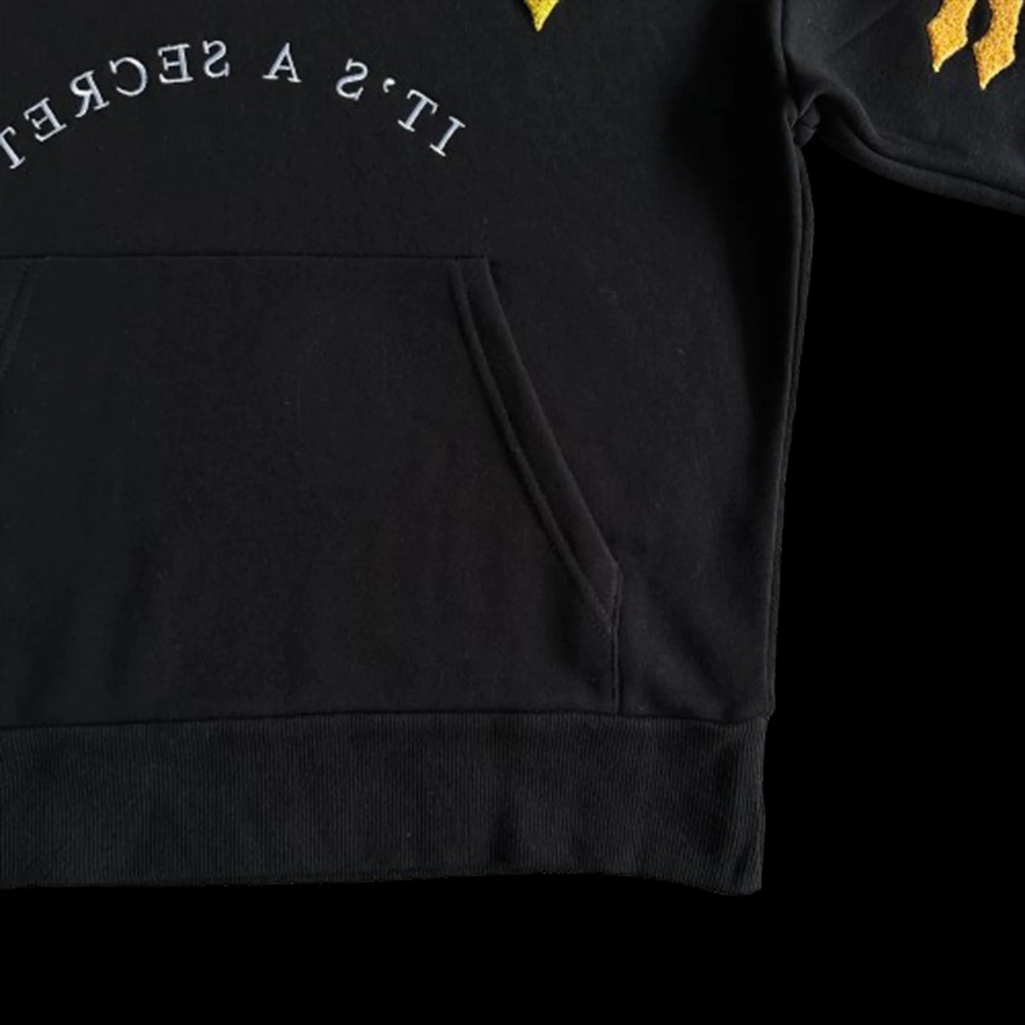 TRAPSTAR IRONGATE ARCH CHENILLE 2.0 TRACKSUIT - (BLACK/YELLOW)