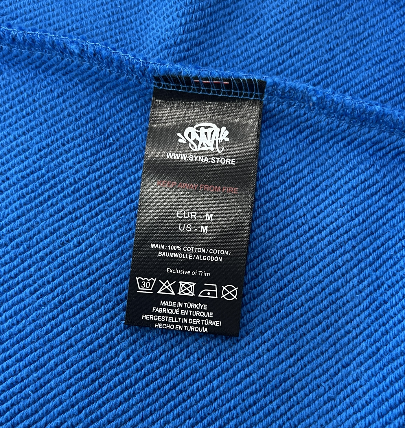 SYNA WORLD VOID ZIP UP HOODIE (BLUE)