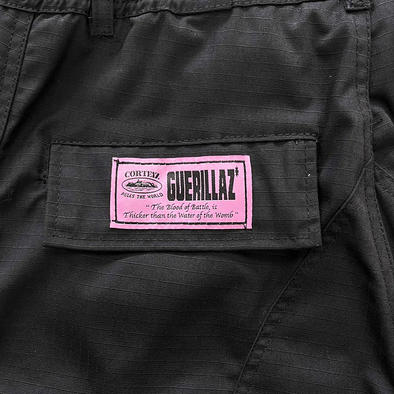 CORTEIZ GUERILLAZ CARGOS-(BLACK/PINK)