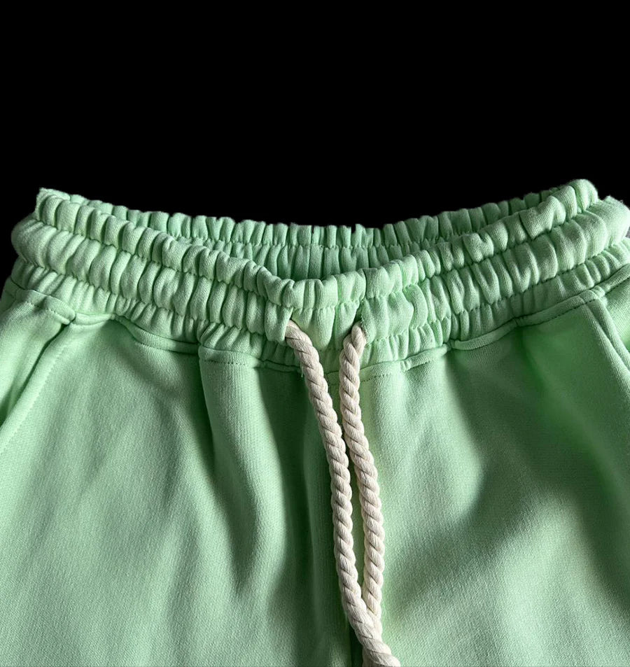 SYNAWORLD SHORT SET WOMEN - (GREEN / YELLOW)