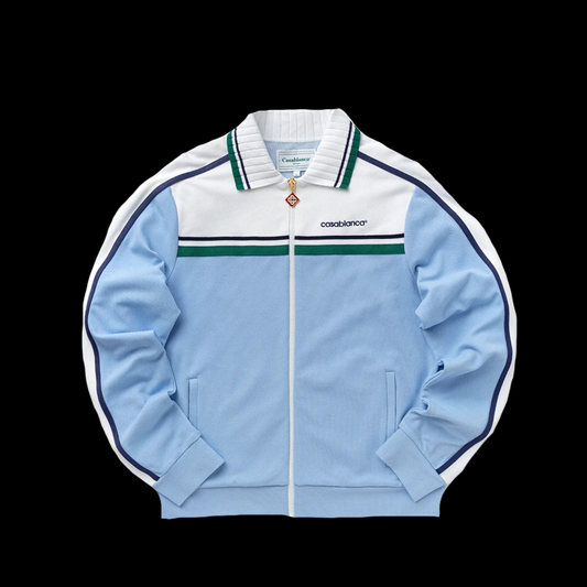 CASABLANCA MENS CONTRAST YOKE TRACK JACKET