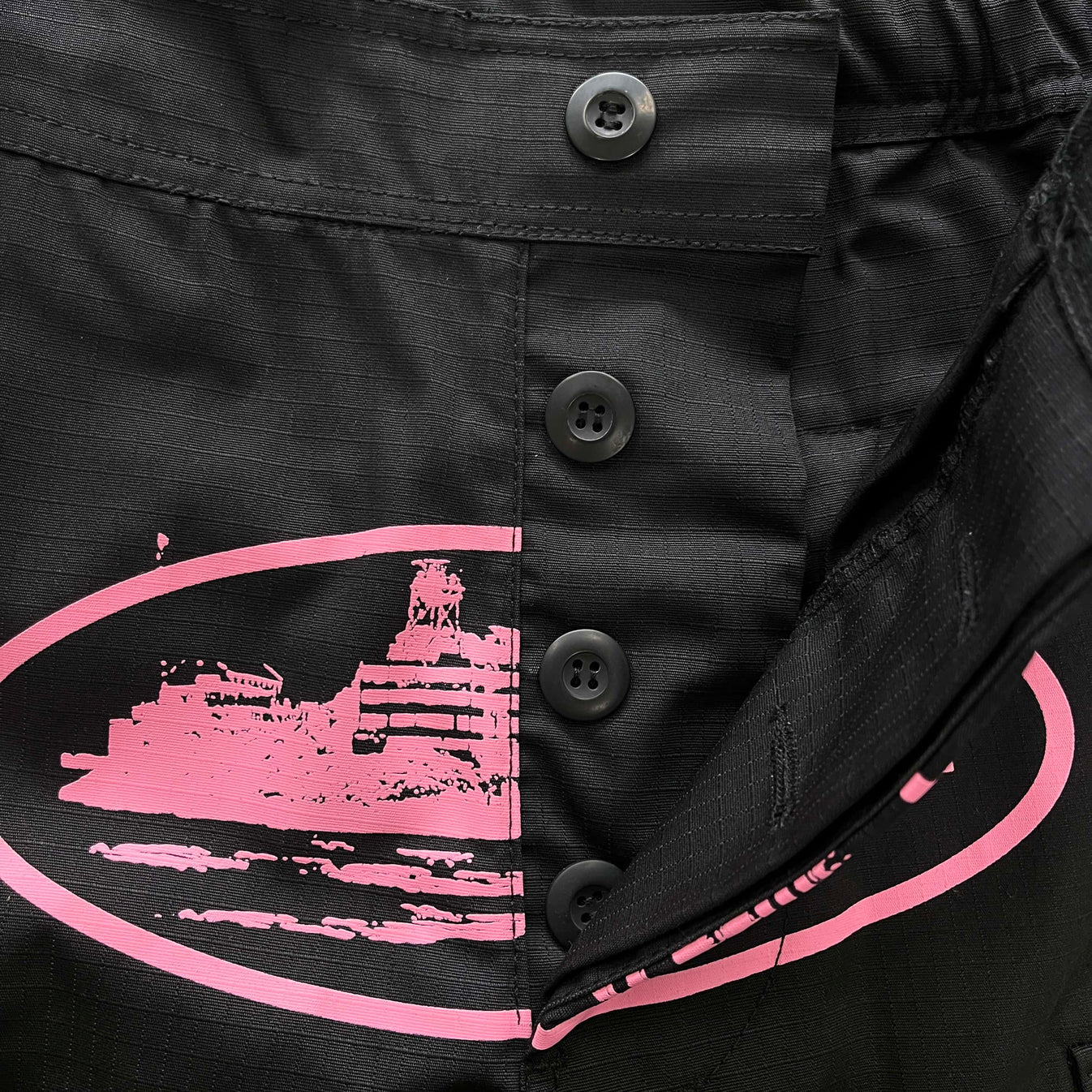 CORTEIZ GUERILLAZ CARGOS-(BLACK/PINK)