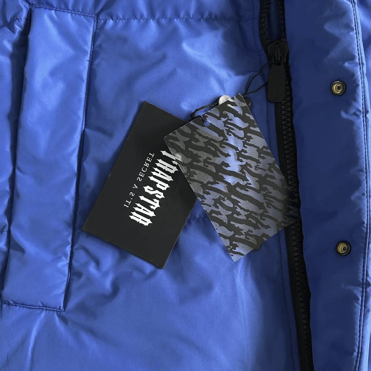 TRAPSTAR IRONGATE ARCH PUFFER AW23 - (BLUE/BLACK)