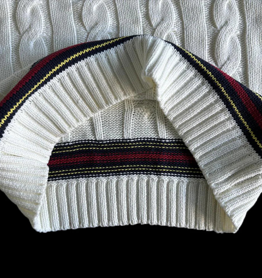 CORTEIZ WIMBELDON KNIT SWEATER (WHITE)