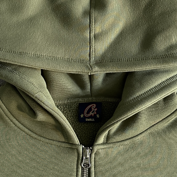 CORTEIZ SUPERIOR ROYALE ZIP TRACKSUIT - (OLIVE)