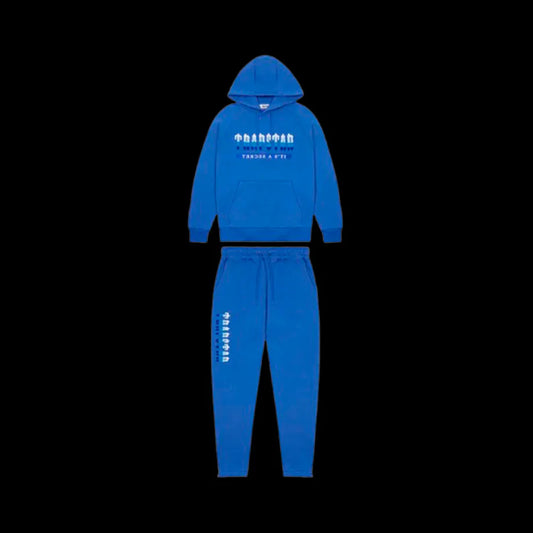 TRAPSTAR CHENILLE DECODED 2.0 HOODED TRACKSUIT - (DAZZLING BLUE)