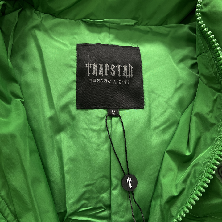 TRAPSTAR HYPERDRIVE HOODED PUFFER - (GREEN)