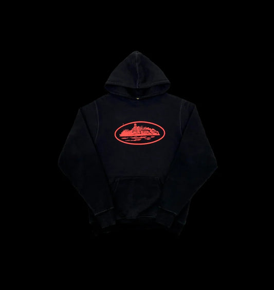 CORTEIZ ALCATRAZ HOODIE - (BLACK/RED)