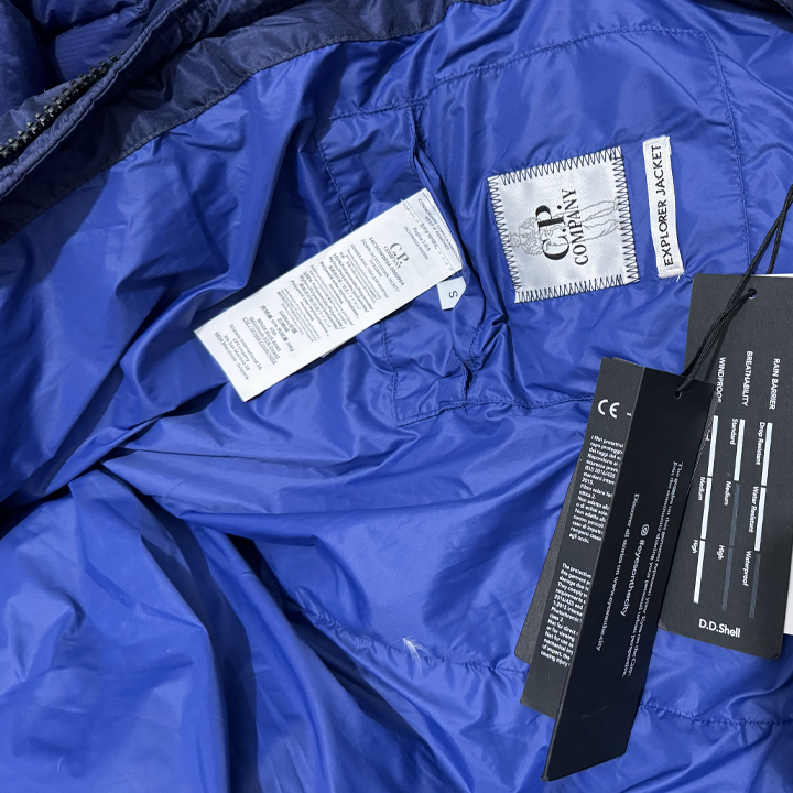 PALACE X C.P. COMPANY PUFFER JACKET (BRIGHT COBALT)