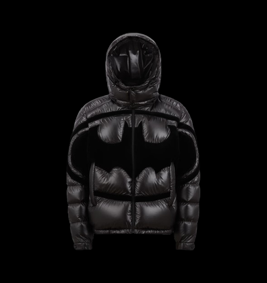 MONCLER SOLANDER BATMAN HOODED SHORT DOWN JACKET