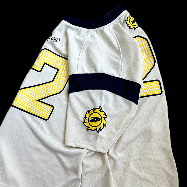 BROKEN PLANET FOOTBALL JERSEY - (WHITE/BLUE)