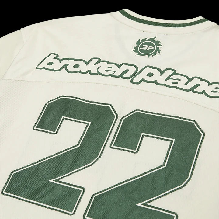 BROKEN PLANET FOOTBALL JERSEY (GREEN CREAM)