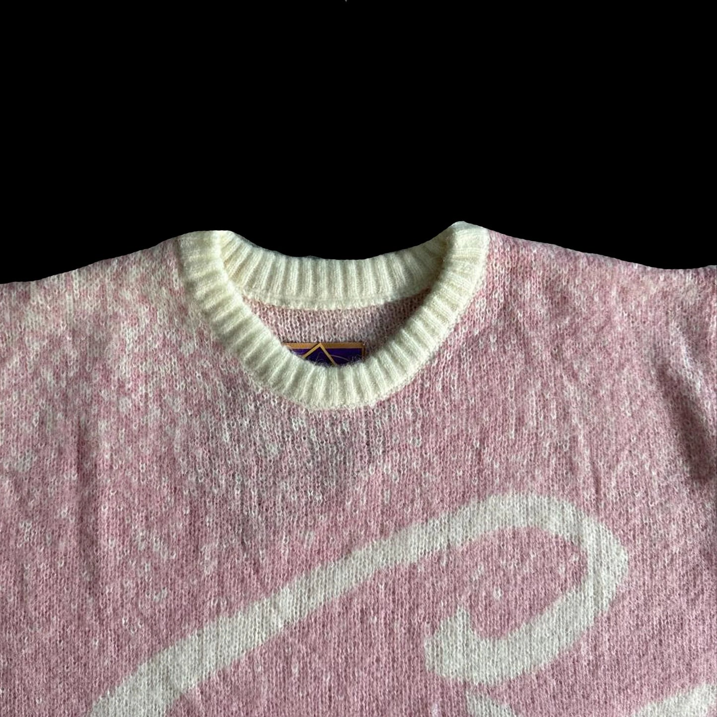 CORTEIZ C STAR GRADIENT MOHAIR KNIT SWEATER-(PINK)