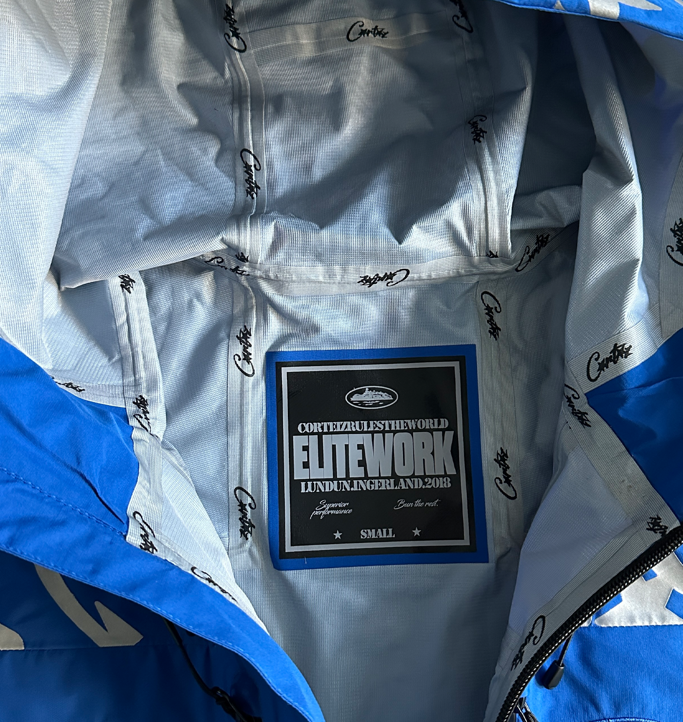 CORTEIZ ELITEWORK WATERPROOF SHELL JACKET (BLUE)