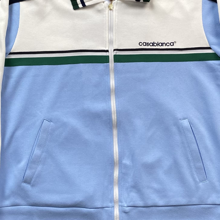 CASABLANCA MENS CONTRAST YOKE TRACK JACKET