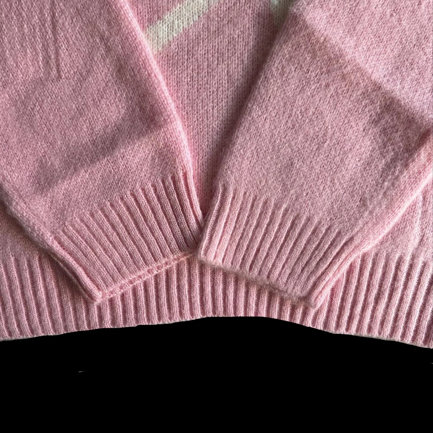 CORTEIZ C STAR GRADIENT MOHAIR KNIT SWEATER-(PINK)